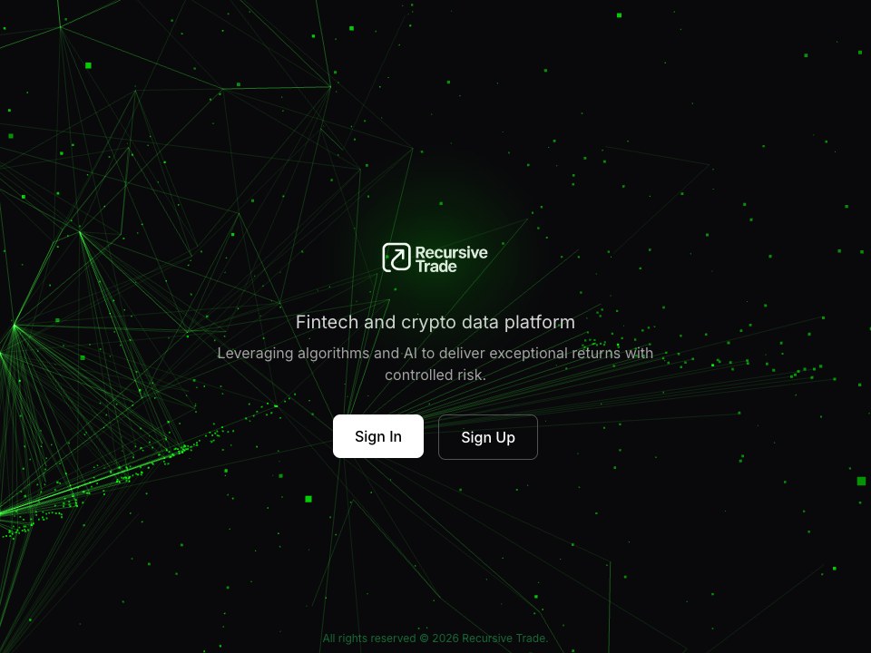 recursivetrade.com: the live site, as of 2026-10-01